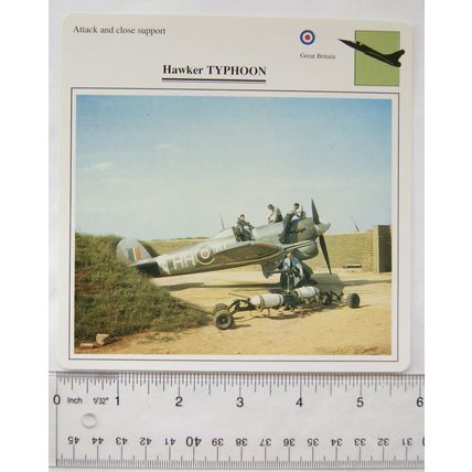 Hawker Typhoon - GB - Attack & Close Support - Collectors Club Card