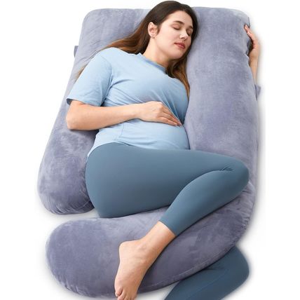 Momcozy Pregnancy Pillows for Sleeping, U Shaped Full Body Maternity Pillow with