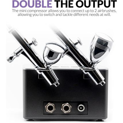 Gaahleri Airbrush Kit, Ambition Series GTS-06, Airbrush & Air Compressor with Ai
