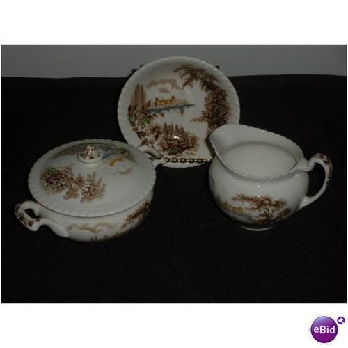 Johnson Bros Sugar Bowl & Creamer