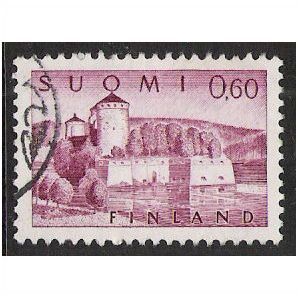 Mi 565 x: 60 p. pale violet Definitive Stamp: Olavinlinna Castle.