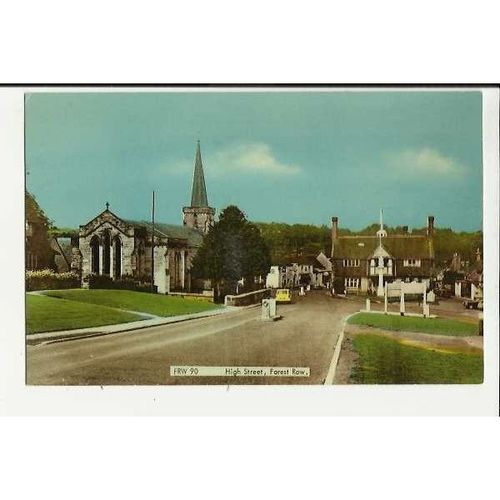 Sussex FOREST ROW High Street Postcard by Frith (FRW 90)