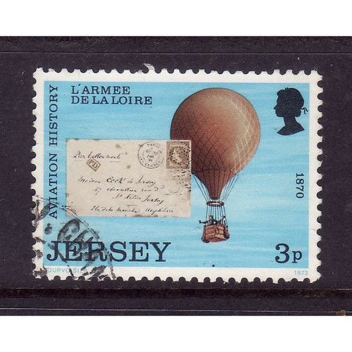 JERSEY 1973 SG 89 BALLOON AND LETTER FINE USED#3