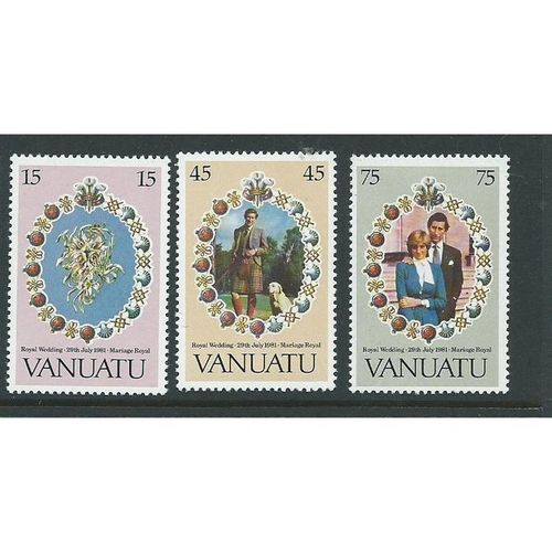 vanuatu royal wedding 1981 sg315 sg 315 set mnh