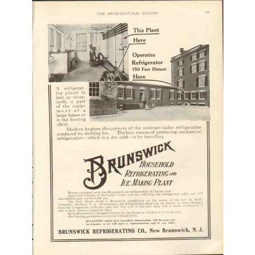 brunswick refrigerating company 1912 h mck twombly estate vintage ad