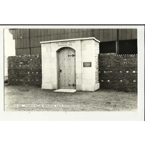 Yorkshire FEATHERSTONE Freddie Miller Memorial Gate Postcard by Frith (FSE.30F)