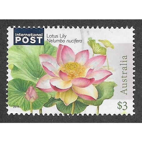 AUS 2017 $3.00 'WATER LILLIES' FINE USED (EBID61-477)