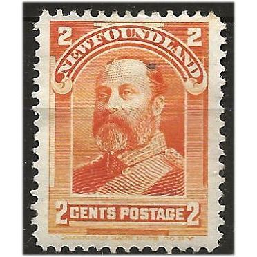 Newfoundland 1897 SG86 2c Orange Mounted Mint . .. .