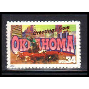 3596 34c Oklahoma Fine MNH V2743