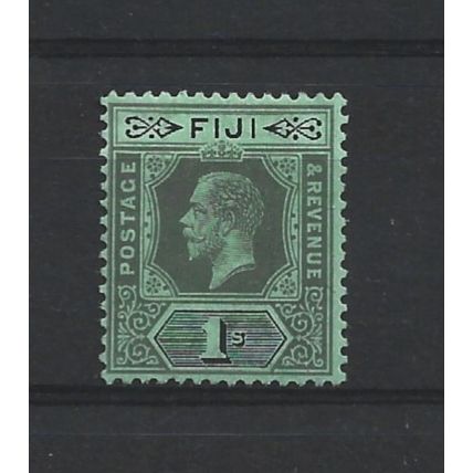 Fiji.SG238 1s Black/Emerald.Mounted Mint.May24a
