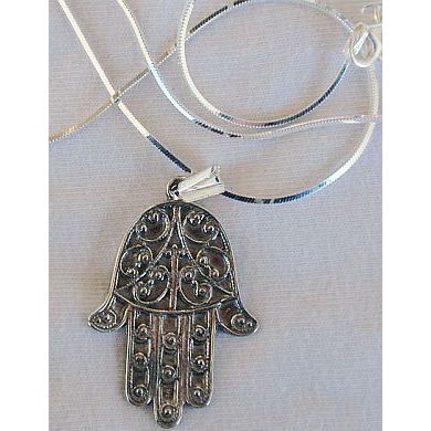 Hamsa-A silver pendant