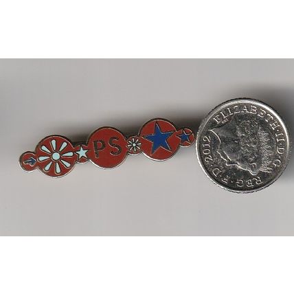 Girl Guide Metal Pin Badge UK - Patrol Seconder - Red Version- Used (BZ70)