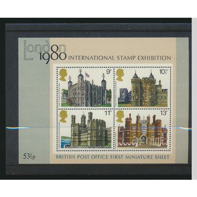 Great Britain Stamp Scott #834a, Mint Never Hinged, On Presentation Card