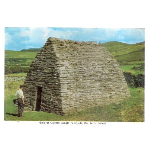 GALLARUS ORATORY, DINGLE PENINSULA, Co. KERRY. used postcard 1985 pm =