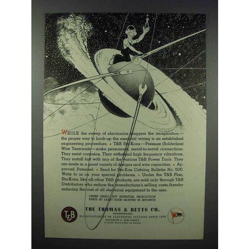 1943 Thomas & Betts Electronic Ad, Staggers Imagination