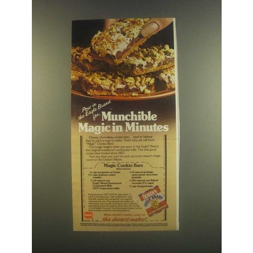 1985 Borden Eagle Condensed Milk Ad - Magic Cookie Bars