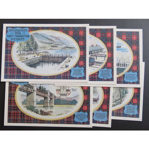 Invergarry & Fort Augustus Railway Set of 6 Postcards