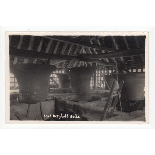 East Bergholt Church Bells Suffolk RP Postcard