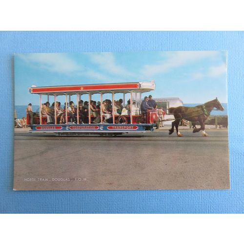 Horse Tram, Douglas, Isle of Man Postcard