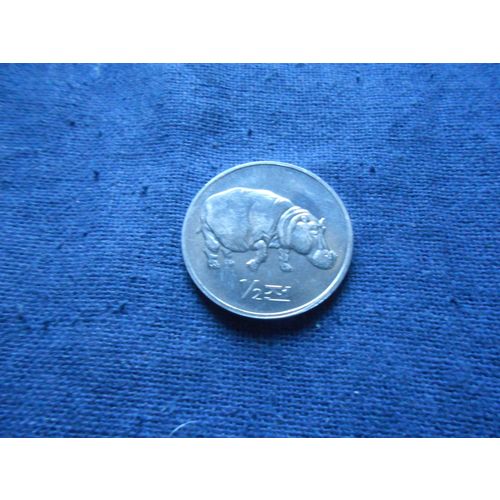 2002 KOREA 1/2 CHON COIN. ( Hippopotamus )