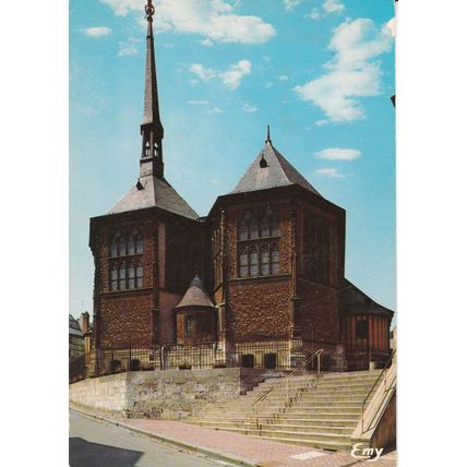 Le Chevet de l'eglise Sainte-Catherine Hornfleur France Postcard used VGC