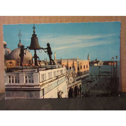 CHURCH AND PIAZZETTA OF ST. MARK, VENICE, ITALY unused postcard =