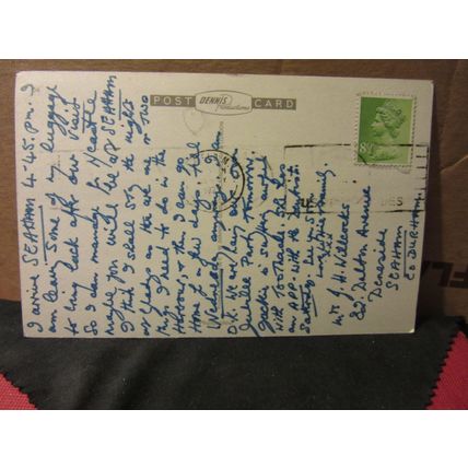 'HOLE IN THE ROAD', SHEFFIELD . used postcard by E T W Dennis 1977 pm =