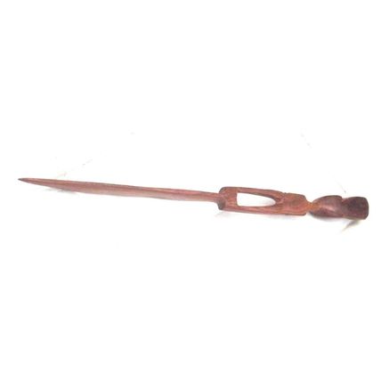 Vintage Tribal carved wooden letter opener 1970's-Vintage letter opener 1970's