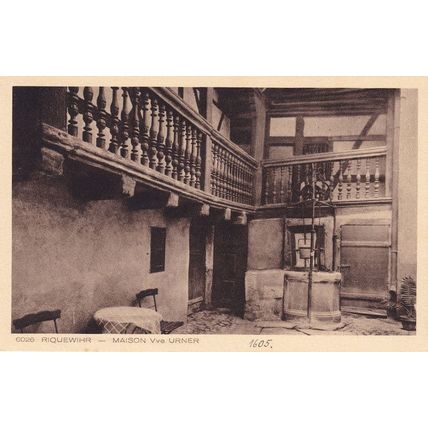 Riqeuwihr Maison Vve Urner House Antique French Postcard