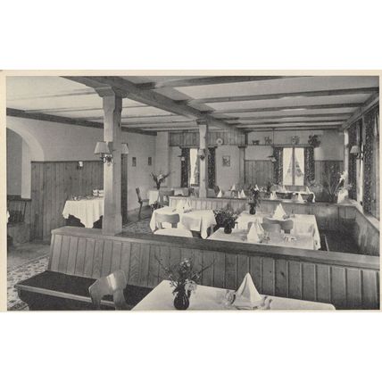 Hotel Lutzelau Weggis Switzerland Real Photo Postcard