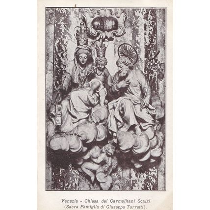 Venezia Interno Della Chiesa Del Carmelitani Scalzi Postcard