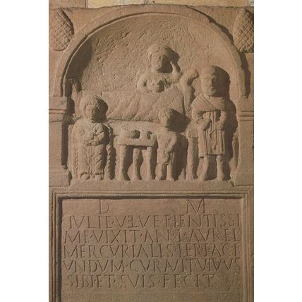 Julia Velva Roman Tombstone York Museum Postcard