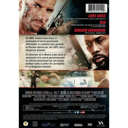 AWOL-72 (DVD) 2015 Luke Goss, Rza, Bokeem Woodbine NEW