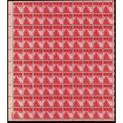 US Victory Mint NH 2¢ Sheet of 100 Postage Stamps Scott 907