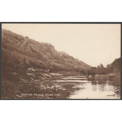 Boating Place, River Yat, Herefordshire, 1924 - Valentine's Postcard