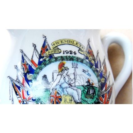 1924 Wembley British Empire Exhibition Souvenir Cream Jug - Arkinstall and Son