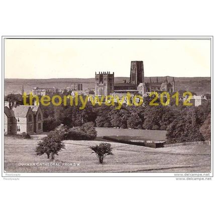 DURHAM CATHEDRAL, FROM SW, CO DURHAM, ENGLAND, Postcard
