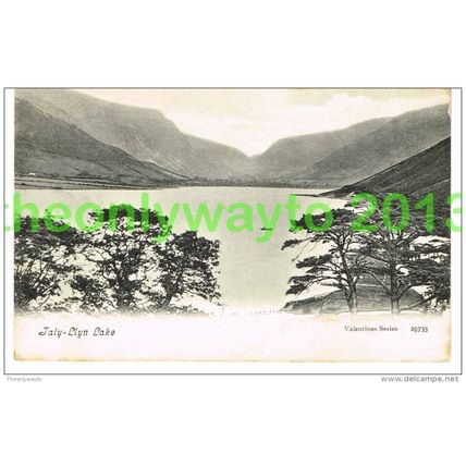 TAL-Y-LLYN LAKE, WALES, Valentines Series, Postcard, 1906