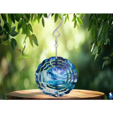Polar Aurora 3 inch Wind Spinner Gift Birthday Christmas Fun Decor Bedroom