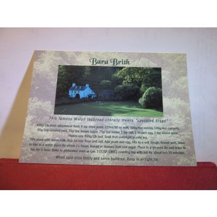 BARA BRITH, WELSH TEABREAD by Janet Baxter unused postcard by Judges =