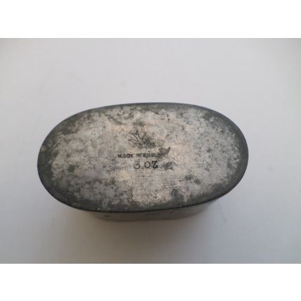 Vintage- Made in England - Metal and Glass - 3oz Hip Flask - Swallow Engraved on
