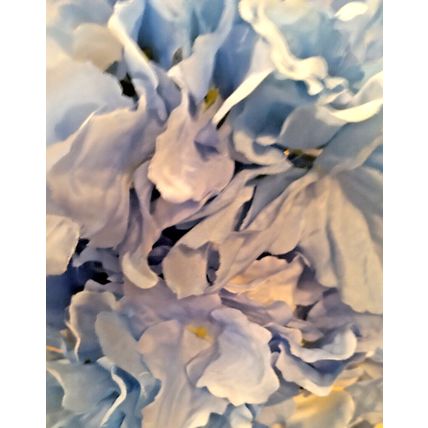 New Plow & Hearth Flower Blue Hydrangea SolarLite Power Garden Stake Outdoor
