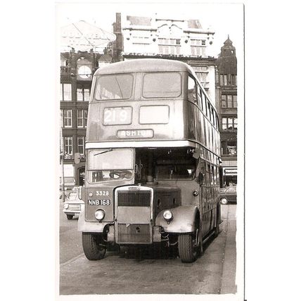 Black & White Photograph of Manchester Corporation Transport - NNB 168