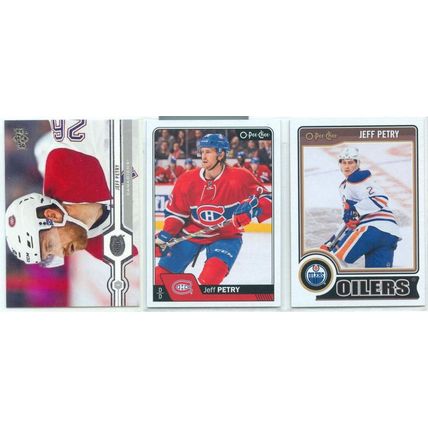 Jeff Petry 11x card lot incl RC, Turq, Sticker