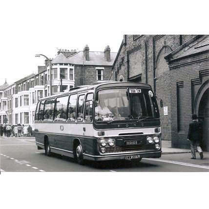 Black & White Photograph of Burley Coaches of Cawood, North Yorkshire - SWW 207L