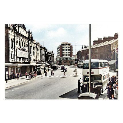 ptc5181 - Lancs - Early Cinema/Theatre on St. James St. Burnley - print 6x4