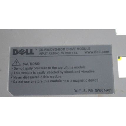 Dell Laptop CD-RW/DVD-ROM DVD-ROM CD-RW Optical Drive CN-0YN965 0YN965