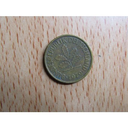 1979f 5 Pfennig Germany Coin