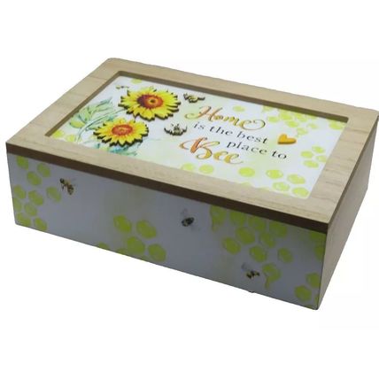 Bee Jewellery Box Home is the Best Place To Bee 7.3 CM Gift Home Decor