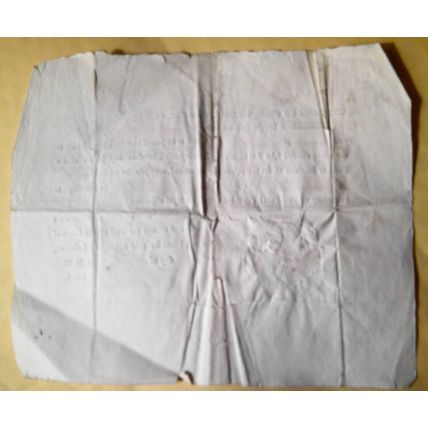 1839 Warren County Ohio original Marriage License, with seal.